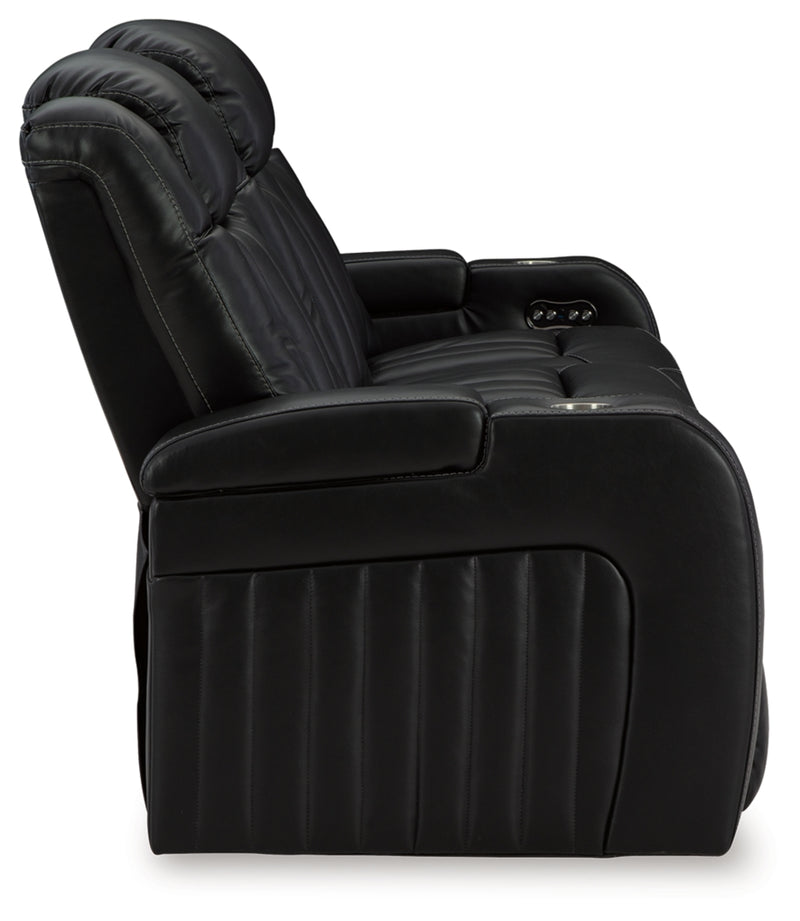 Caveman Den Power Reclining Sofa with Adjustable Headrest