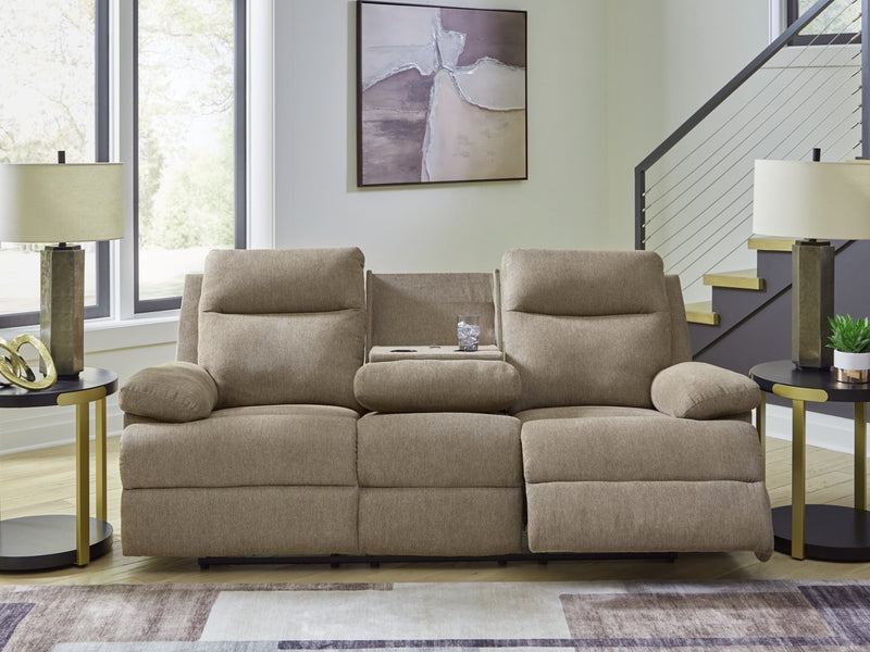 Tarrant Reclining Sofa w/Drop Down Table