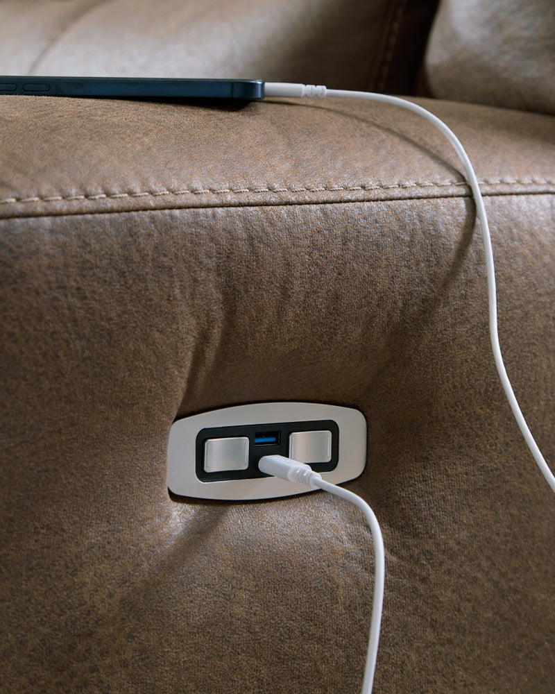 Time-Piece Power Recliner/Adjustable Headrest