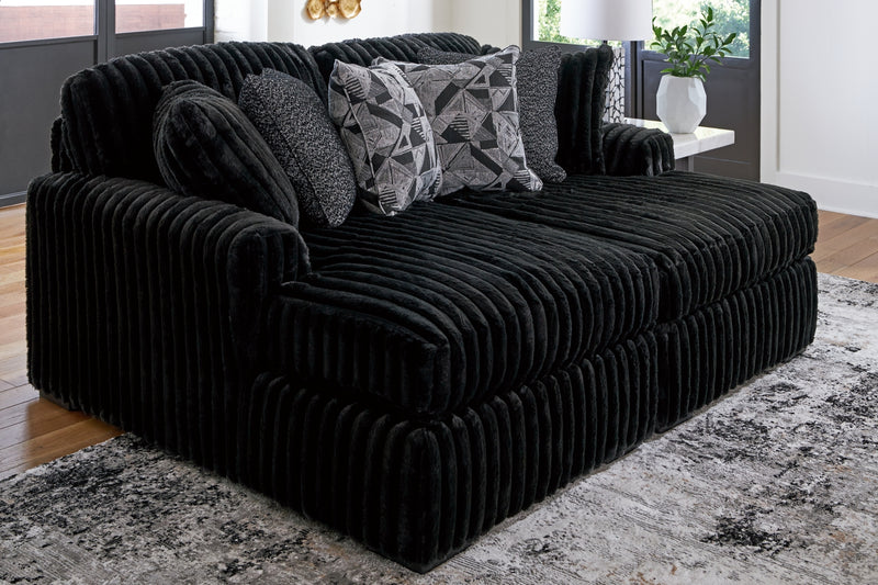 Midnight-Madness Super Chaise Loveseat
