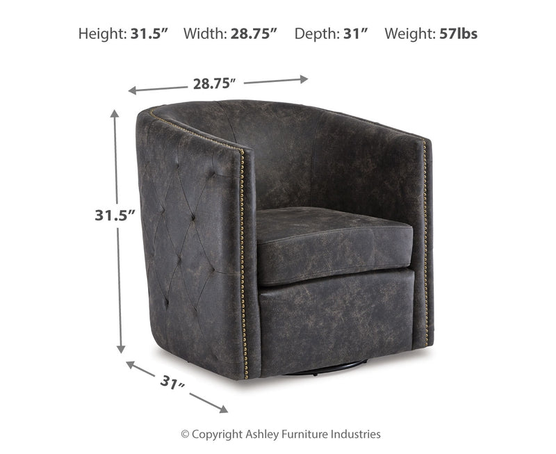 Sillón giratorio decorativo Brentlow