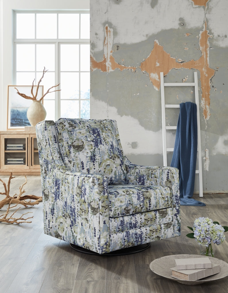 Sillón decorativo giratorio y reclinable Dustinford