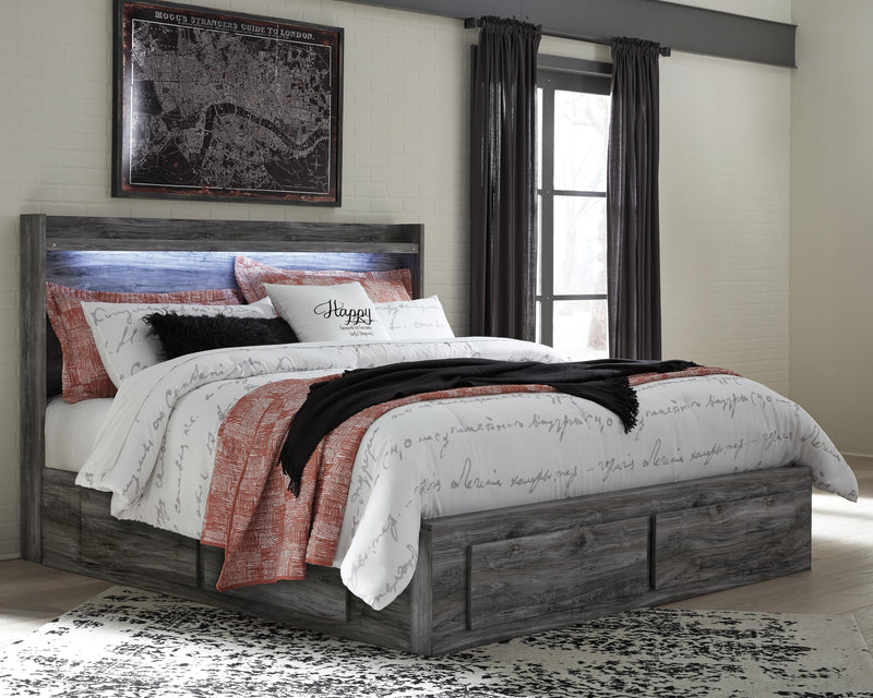 Cama con paneles Baystorm con 4 cajones de almacenamiento