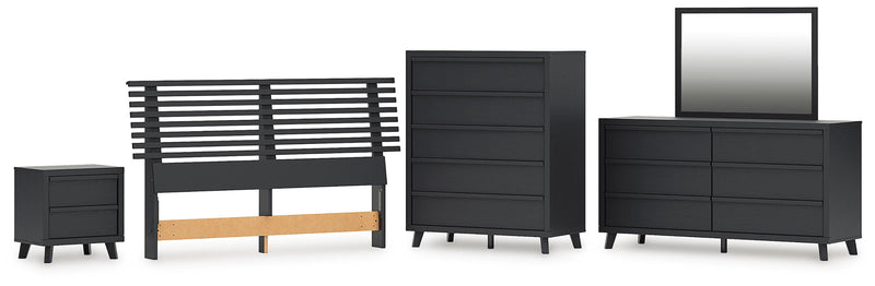 Danziar Slat Headboard Bedroom Set