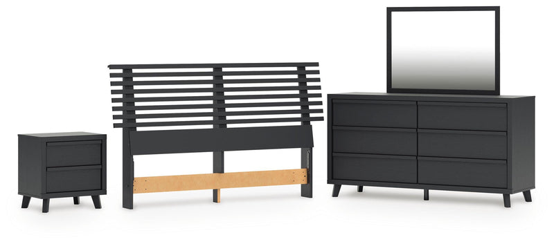 Danziar Slat Headboard Bedroom Set
