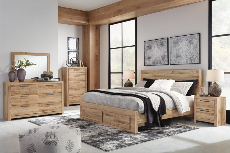 Hyanna Panel Storage Bed Bedroom Set