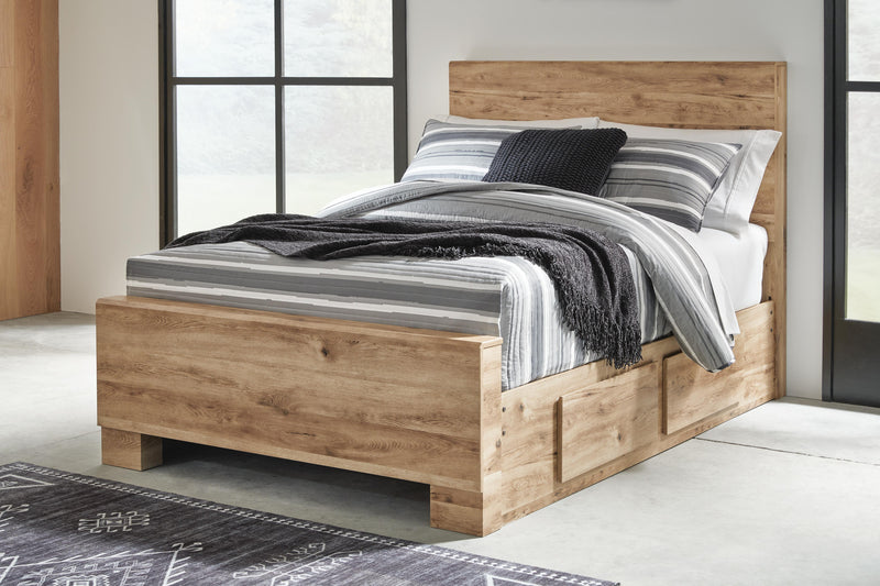 Hyanna Panel Bed with 1 Side Storage