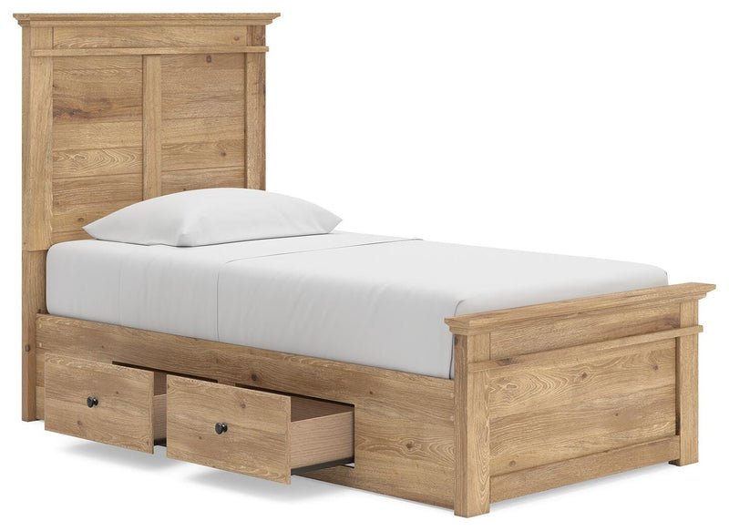 Cama con almacenaje en el panel Fenderport