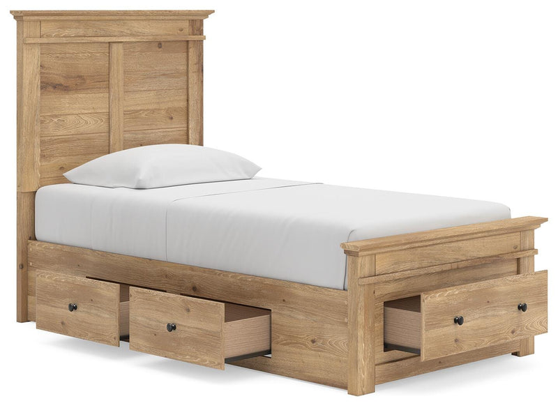 Cama con almacenaje en el panel Fenderport