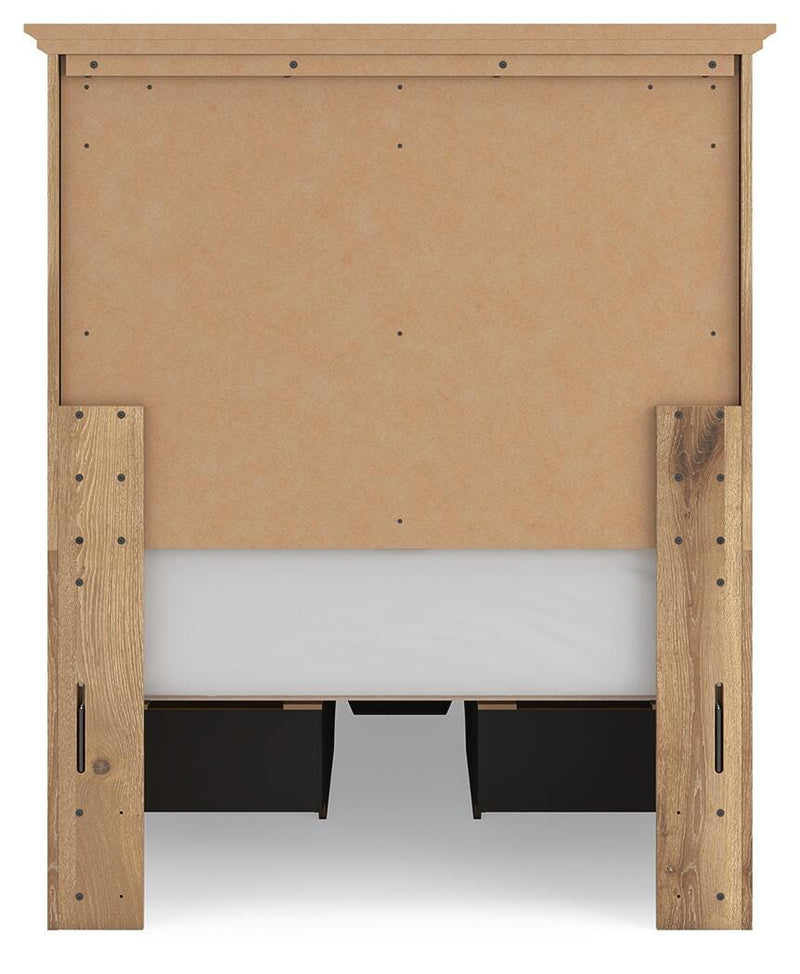 Cama con almacenaje en el panel Fenderport