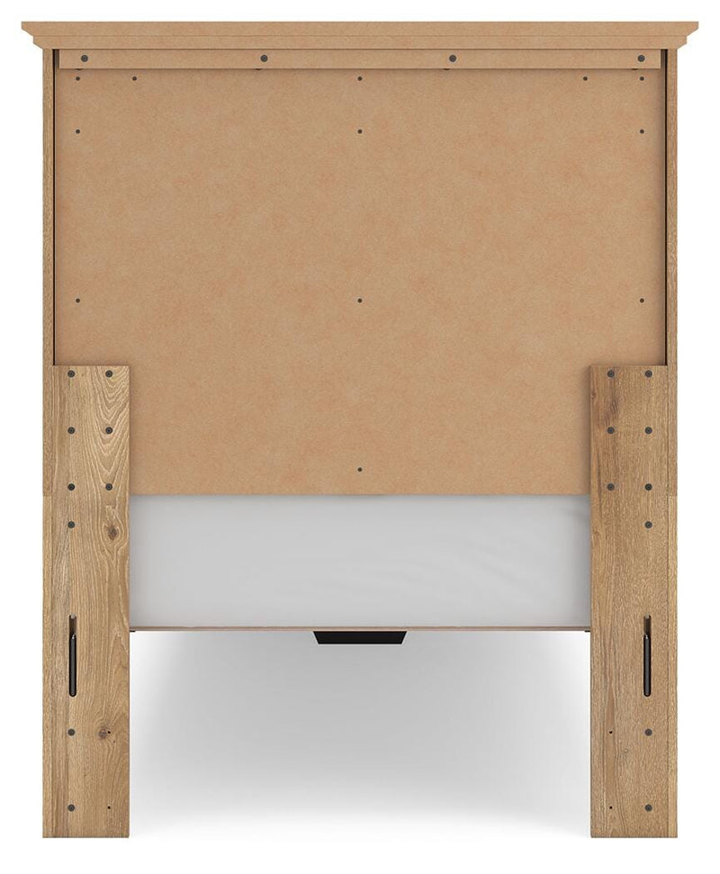 Cama con almacenaje en el panel Fenderport