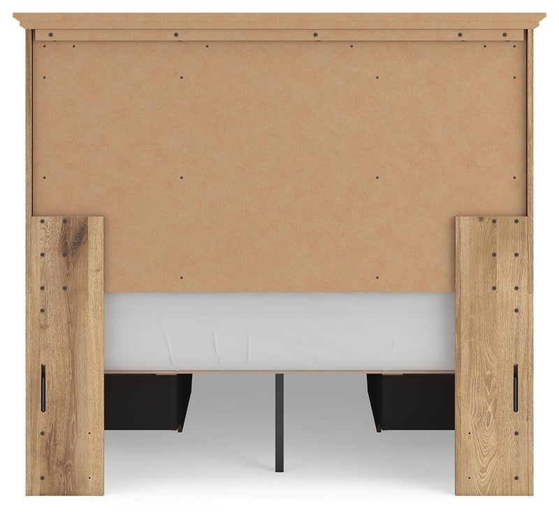 Cama con almacenaje en el panel Fenderport