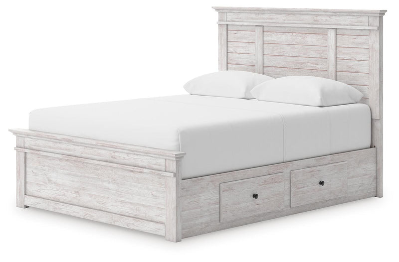 Cama con almacenaje en el panel Fenderport
