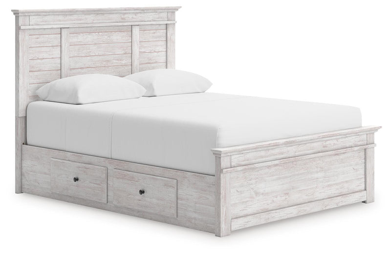 Cama con almacenaje en el panel Fenderport