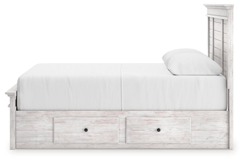 Cama con almacenaje en el panel Fenderport
