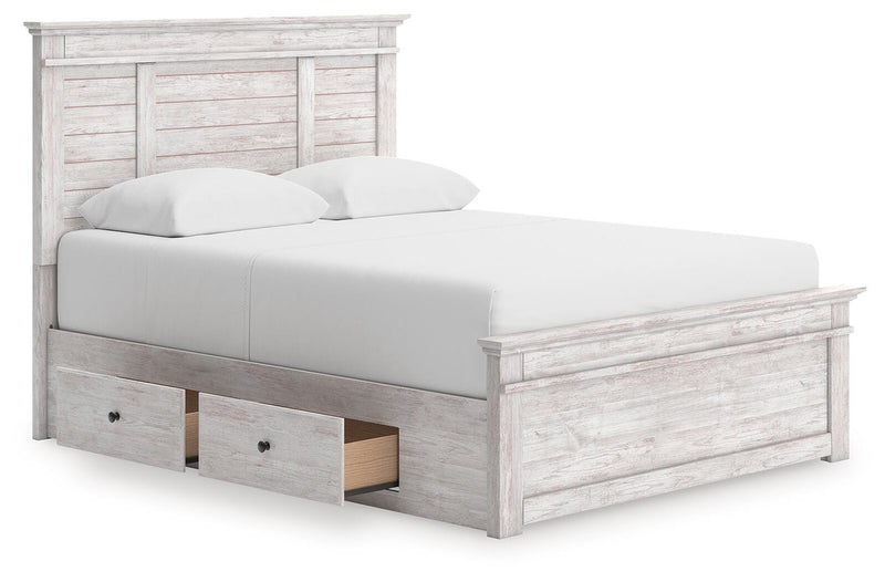 Cama con almacenaje en el panel Fenderport