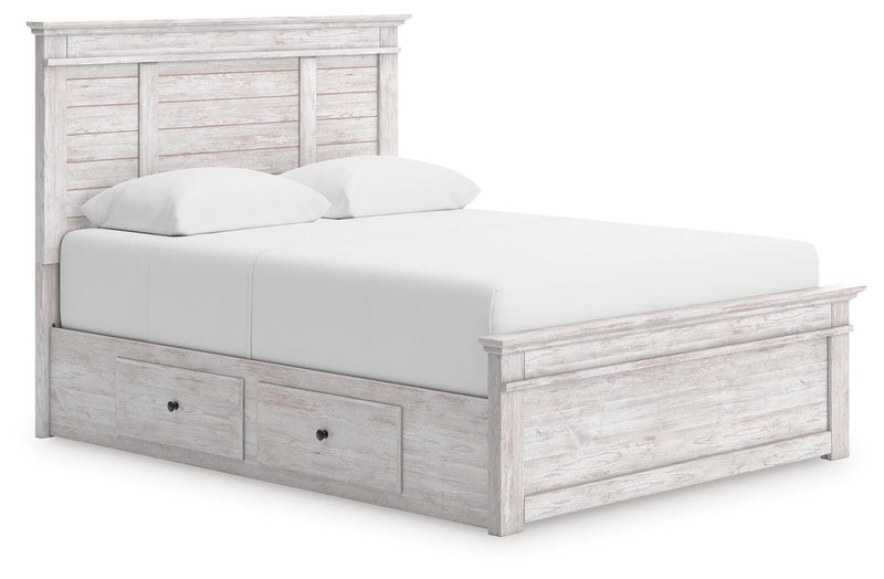 Cama con almacenaje en el panel Fenderport