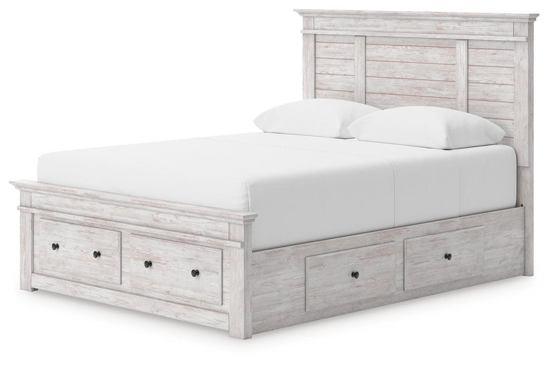 Cama con almacenaje en el panel Fenderport