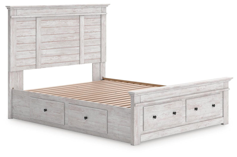 Cama con almacenaje en el panel Fenderport