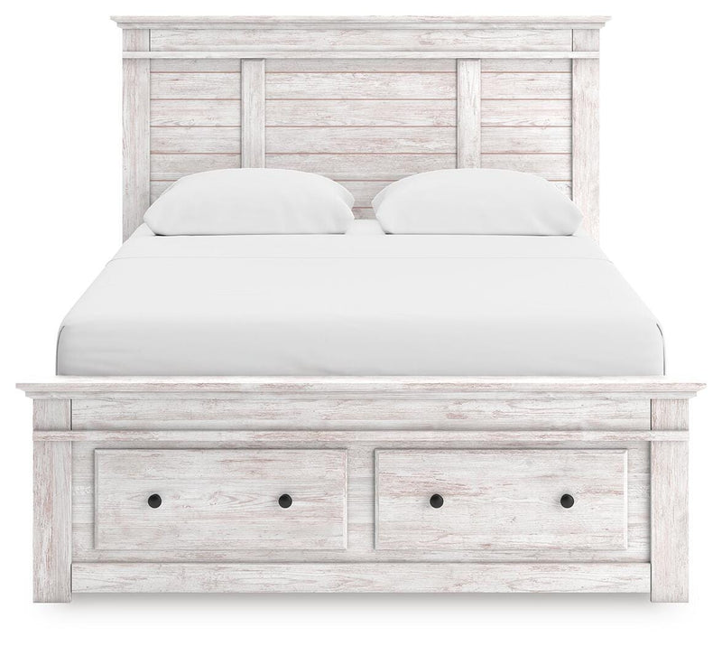 Cama con almacenaje en el panel Fenderport