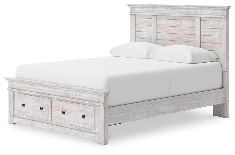 Cama con almacenaje en el panel Fenderport