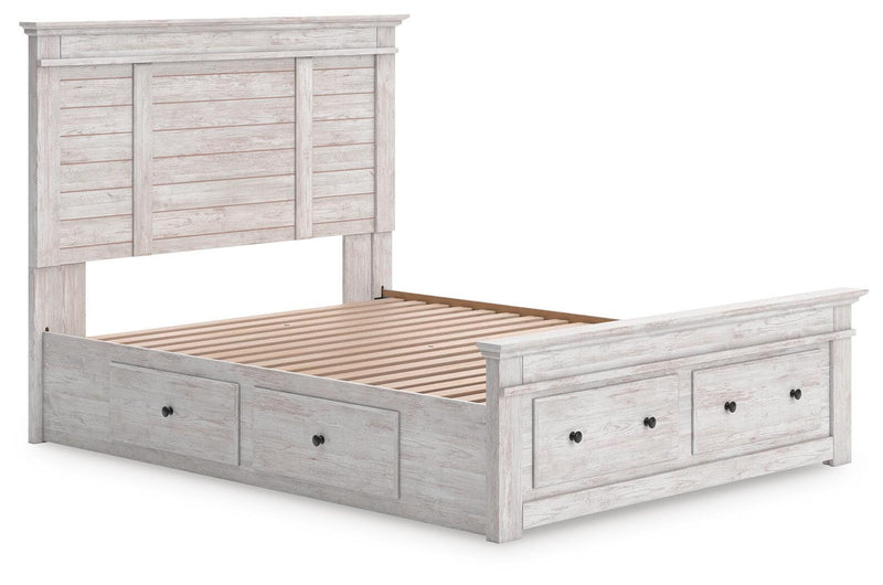 Cama con almacenaje en el panel Fenderport