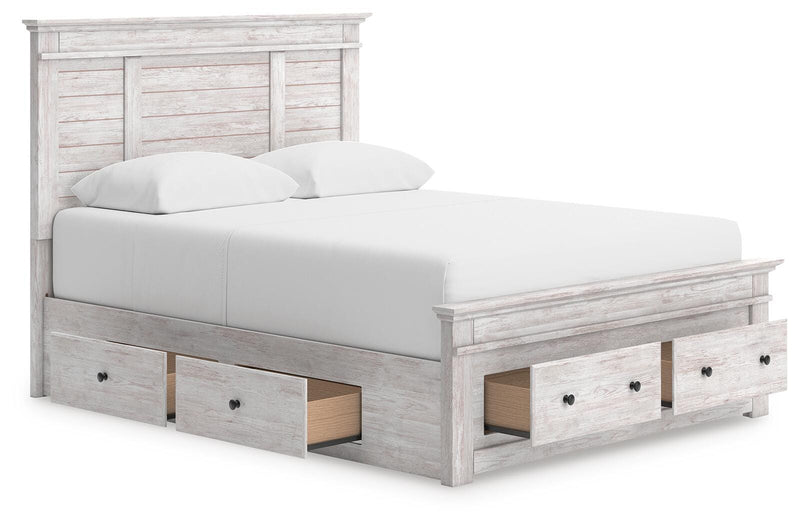 Cama con almacenaje en el panel Fenderport