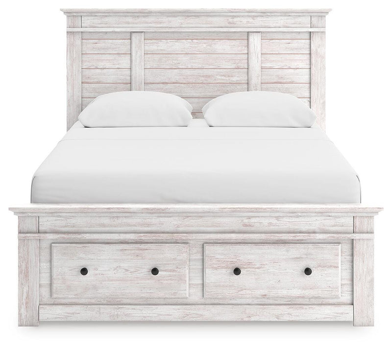 Cama con almacenaje en el panel Fenderport