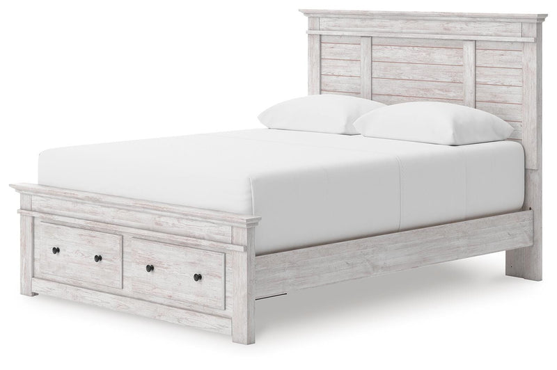 Cama con almacenaje en el panel Fenderport