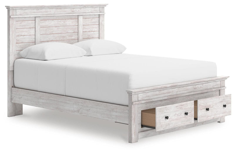 Cama con almacenaje en el panel Fenderport