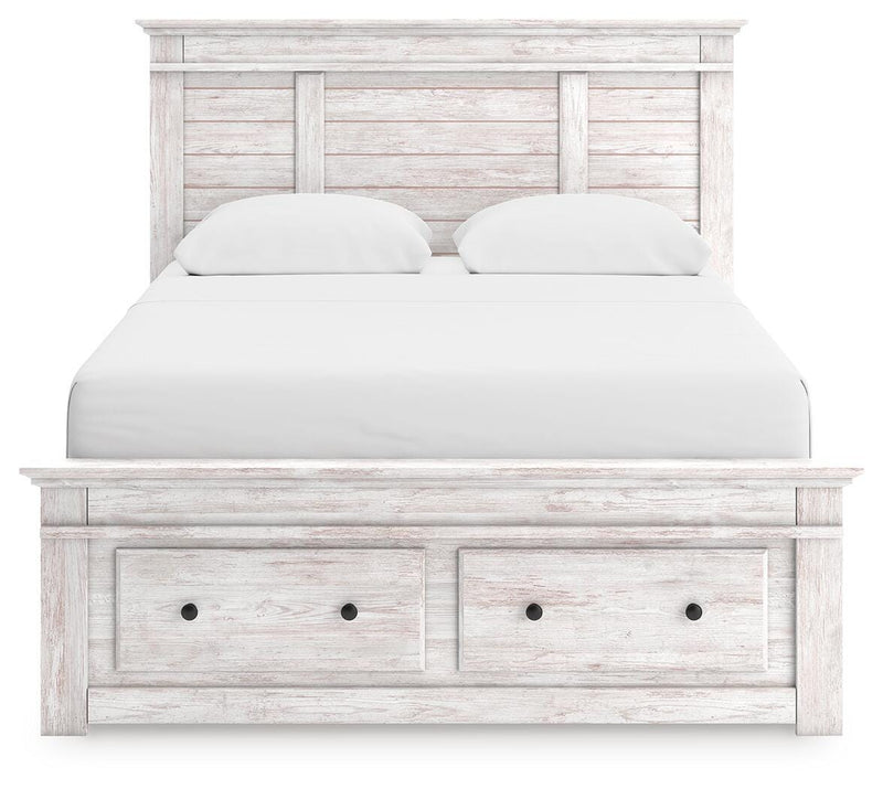 Cama con almacenaje en el panel Fenderport