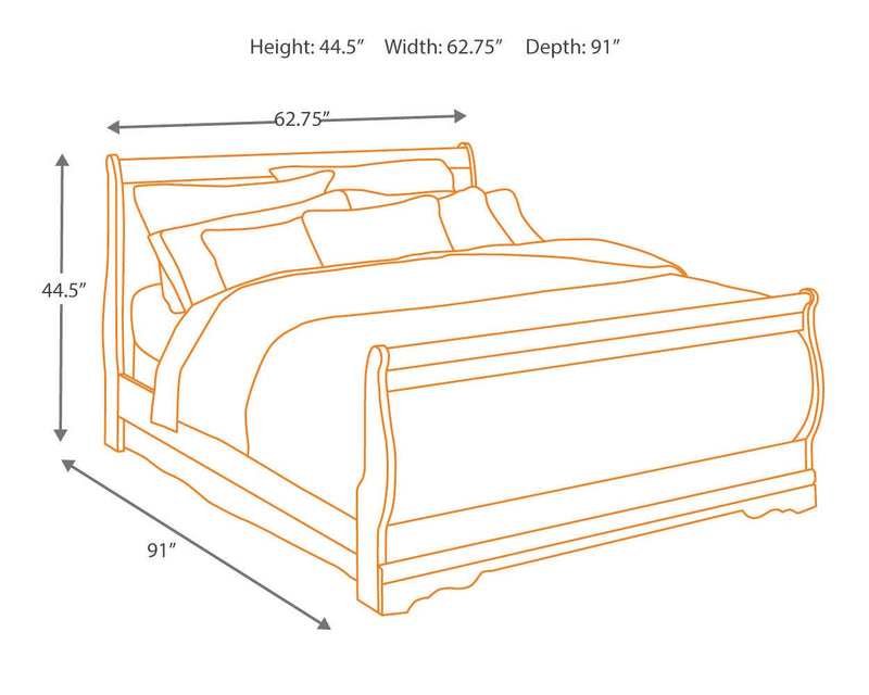 Huey Vineyard Sleigh Bed Bedroom Set