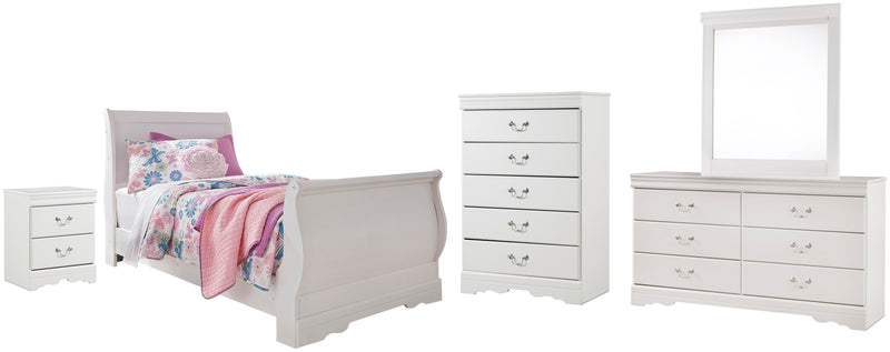 Anarasia Sleigh Bed Bedroom Set