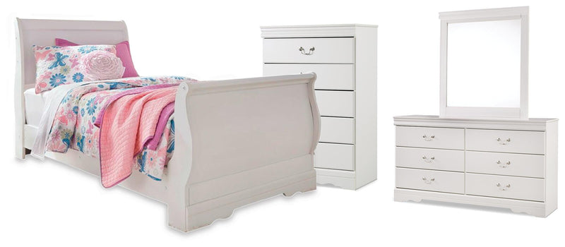 Anarasia Sleigh Bed Bedroom Set