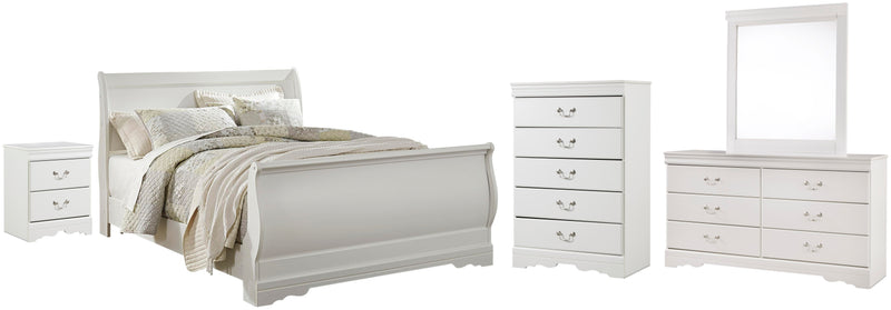 Anarasia Sleigh Bed Bedroom Set