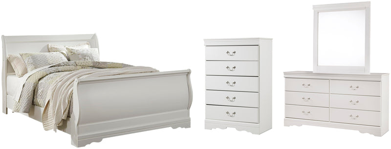 Anarasia Sleigh Bed Bedroom Set