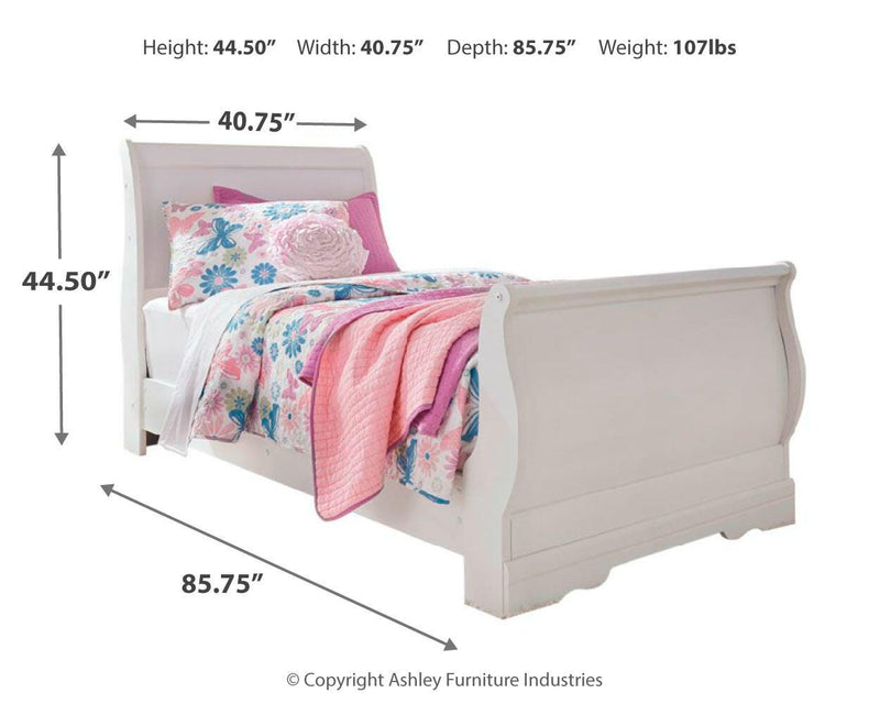 Anarasia Sleigh Bed Bedroom Set