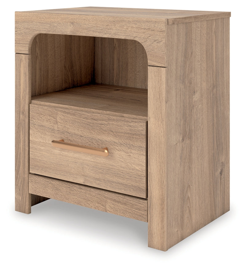 Mesita de Noche Hollymount con un Cajón