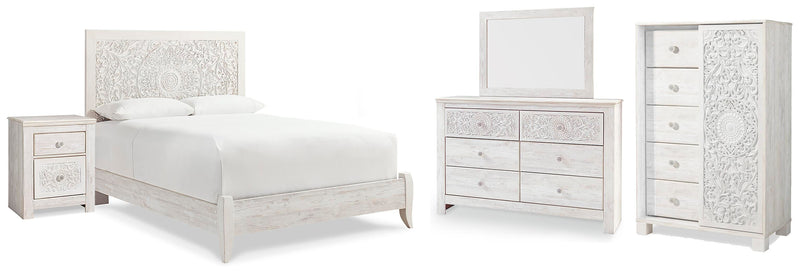 Juego de dormitorio con cama panel Paxberry