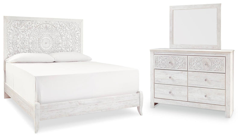 Juego de dormitorio con cama panel Paxberry