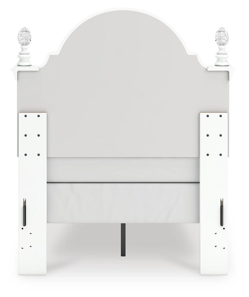 Juego de dormitorio de cama con panel tapizado Kozlani