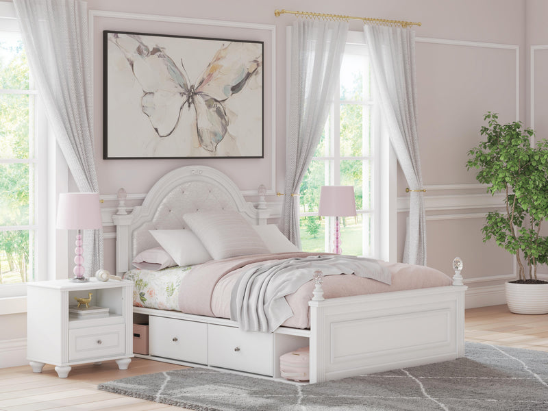 Maylilly Upholstered Panel Storage Bed