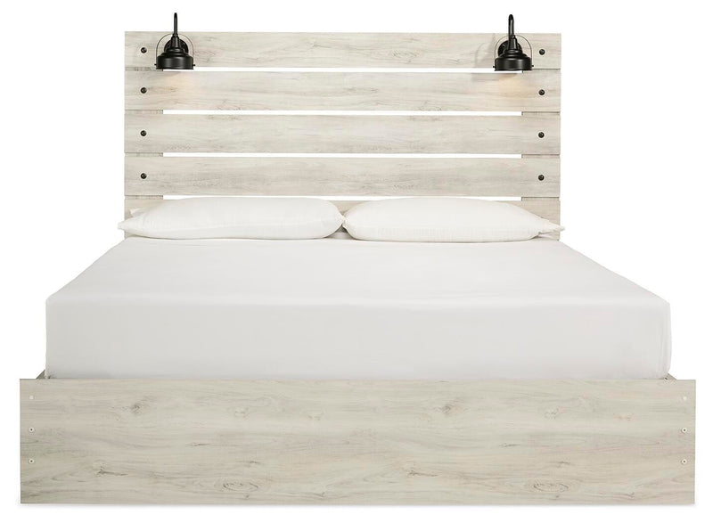 Cambeck Panel Bed with 4 Storage Drawers