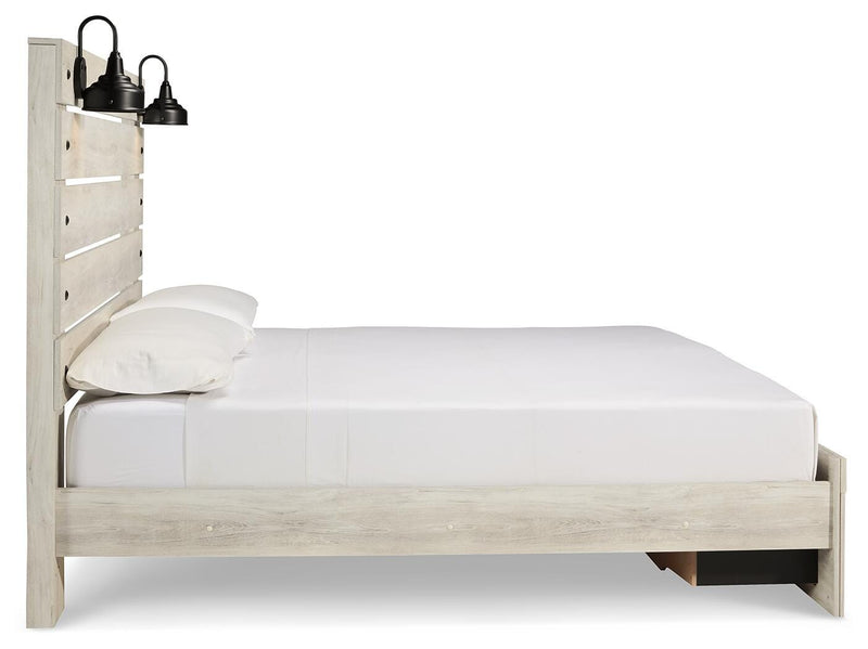 Cambeck Panel Bed with 2 Storage Drawers