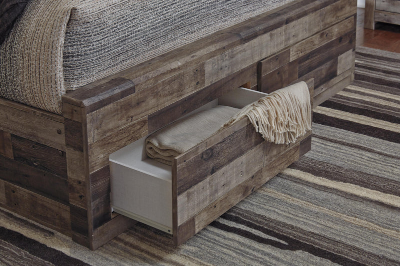 Derekson Panel Bed with 4 Storage Drawers