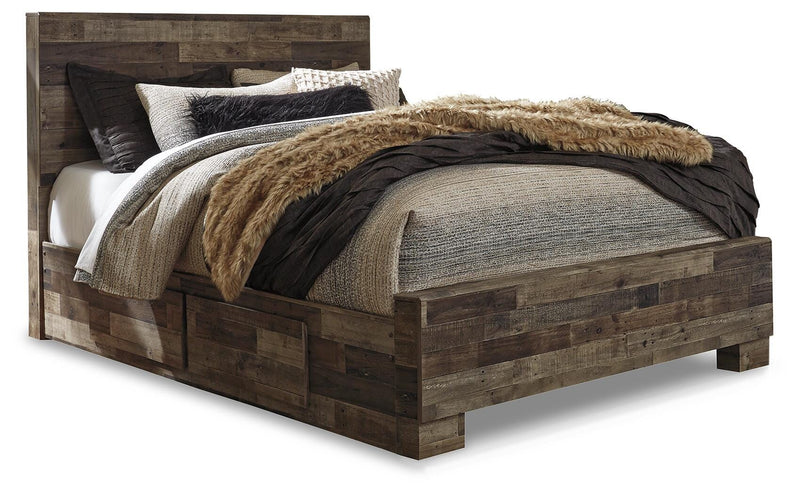 Derekson Panel Bed with 2 Side Storage