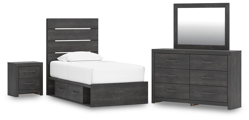 Hollivern Panel Storage Bed Bedroom Set