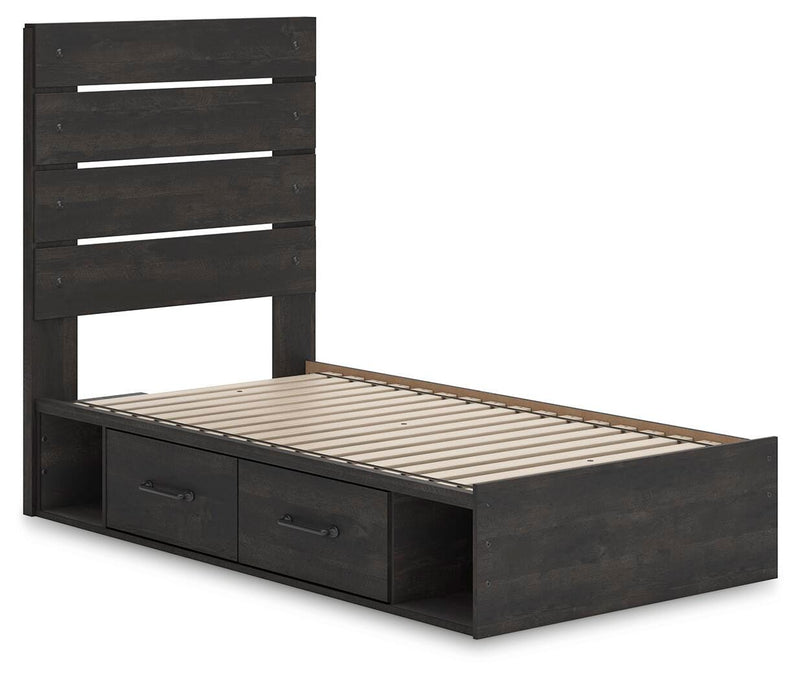 Delmorta Panel Storage Bed