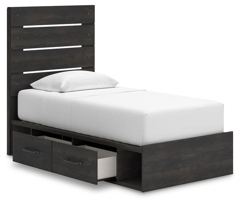Delmorta Panel Storage Bed