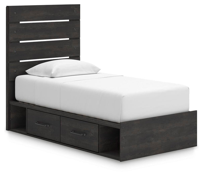 Delmorta Panel Bed with Storage